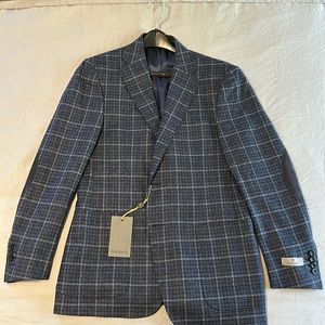 Canali Blue Windowpane Men’s Blazer new with tags